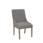 Chaise de salle à manger Marie à accoudoirs inclinés, style transitionnel