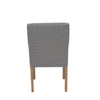 Chaise de salle à manger Marie à accoudoirs inclinés, style transitionnel