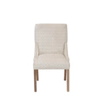 Chaise de salle à manger Marie à accoudoirs inclinés, style transitionnel