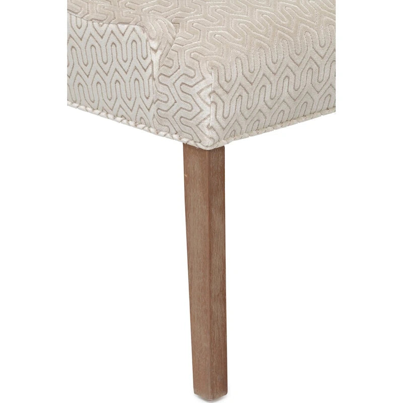 Chaise de salle à manger Marie à accoudoirs inclinés, style transitionnel