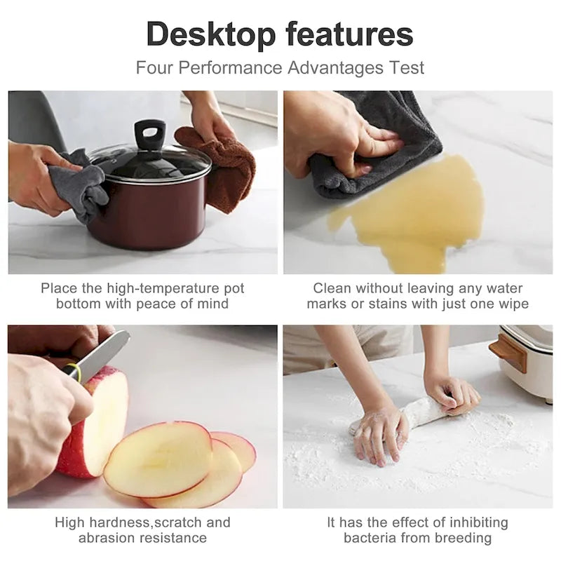 Table de salle à manger rectangulaire extensible moderne en pierre frittée (94,48 €) pour 8 personnes