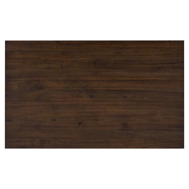 Table de salle à manger rectangulaire de style campagnard de 60 pouces avec 4 chaises rembourrées et un banc