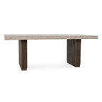 Table de salle à manger Ollie 82 en stratifié travertin brun de Kosas Home