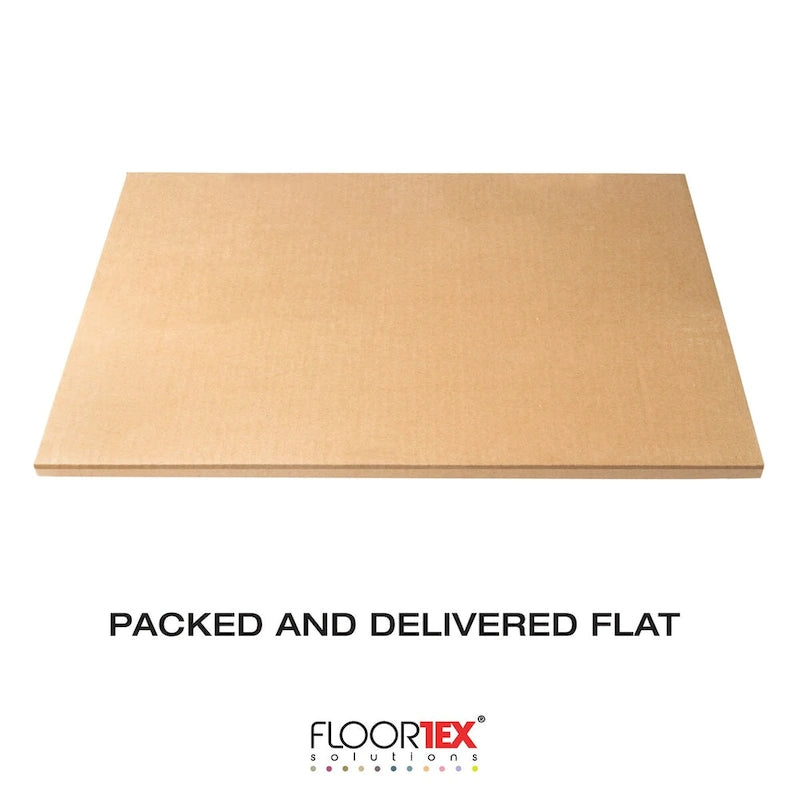 Tapis de protection robuste Glaciermat pour chaises en verre, adapté aux sols durs et aux moquettes - 48 x 60