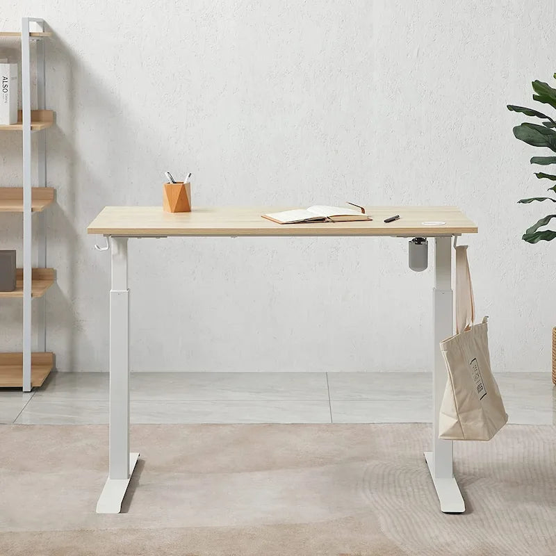 Bureau assis-debout électrique KOWO, hauteur réglable de 122 cm (48 pouces), avec position mémorisable, pour bureau à domicile.