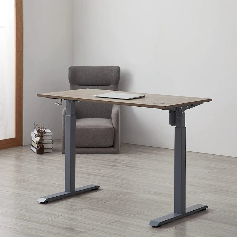 Bureau assis-debout électrique KOWO, hauteur réglable de 122 cm (48 pouces), avec position mémorisable, pour bureau à domicile.
