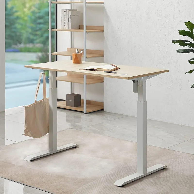 Bureau assis-debout électrique KOWO, hauteur réglable de 122 cm (48 pouces), avec position mémorisable, pour bureau à domicile.