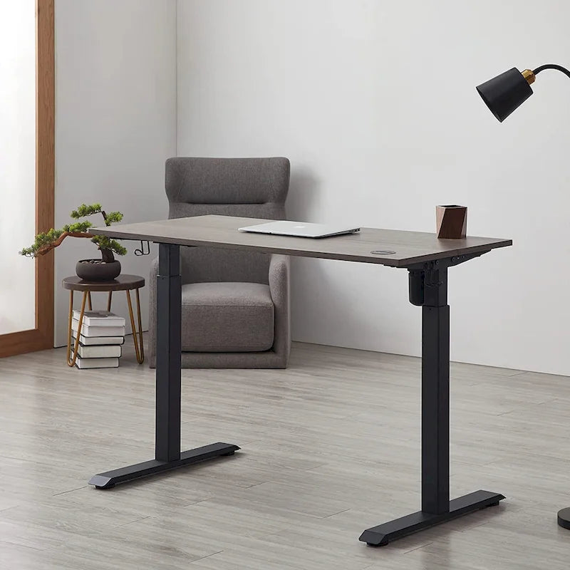 Bureau assis-debout électrique KOWO, hauteur réglable de 122 cm (48 pouces), avec position mémorisable, pour bureau à domicile.