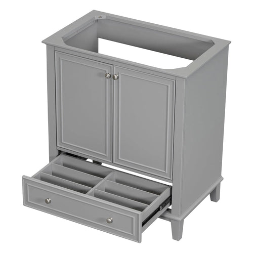 Meuble de salle de bain avec portes et tiroir