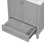 Meuble de salle de bain avec portes et tiroir