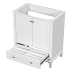 Meuble de salle de bain avec portes et tiroir