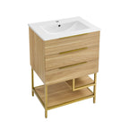 Meuble-lavabo Carré 24 en chêne