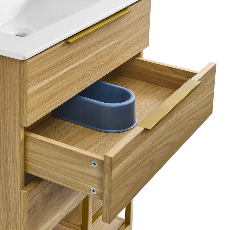 Meuble-lavabo Carré 24 en chêne