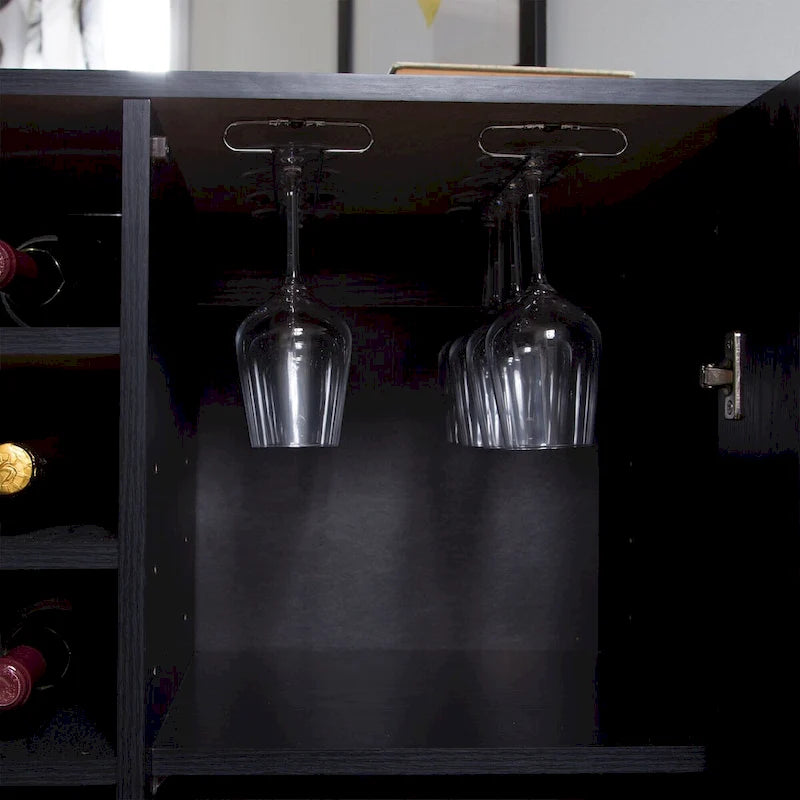 Meuble bar South Shore Vietti avec rangement pour bouteilles et verres