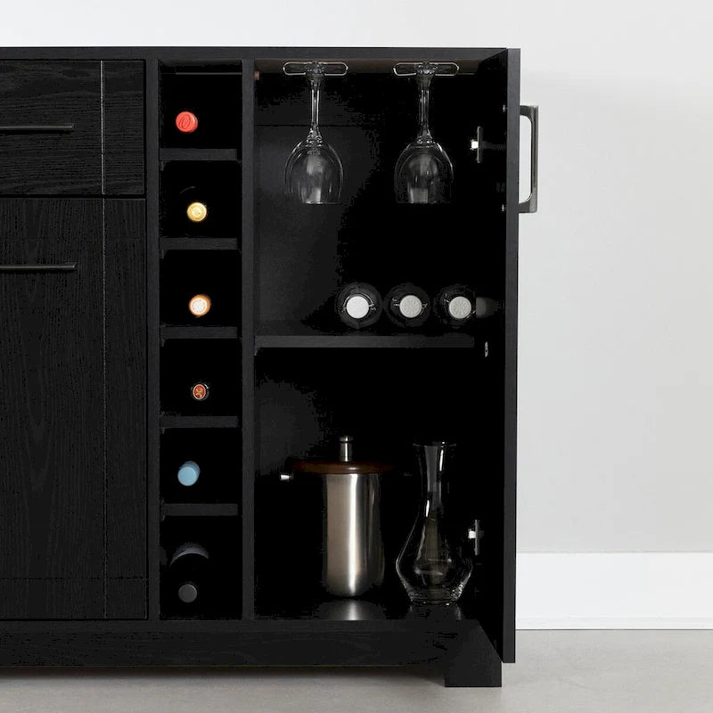 Meuble bar South Shore Vietti avec rangement pour bouteilles et verres
