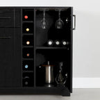 Meuble bar South Shore Vietti avec rangement pour bouteilles et verres