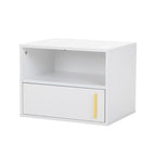 Ensemble de 2 tables de chevet murales en bois