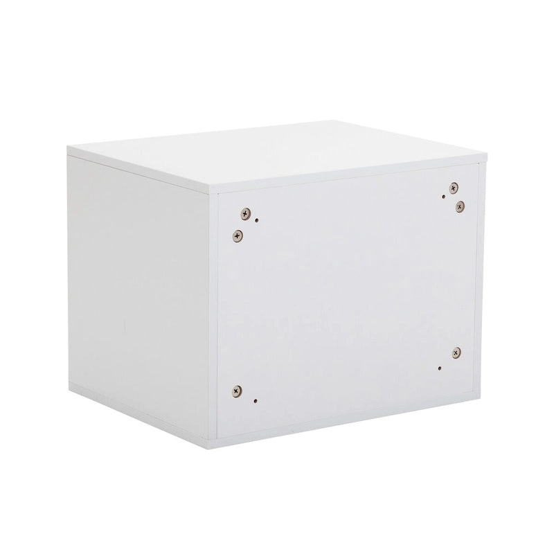 Ensemble de 2 tables de chevet murales en bois