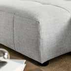 Canapé modulaire Liana en tissu rembourré avec méridienne, orientation gauche