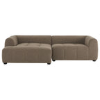 Canapé modulaire Liana en tissu rembourré avec méridienne, orientation gauche