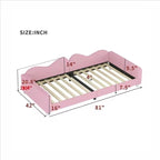 Lit de jour rembourré deux places avec dossier en forme de nuage