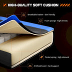 Chaise de bureau pivotante en cuir PU pour jeux vidéo