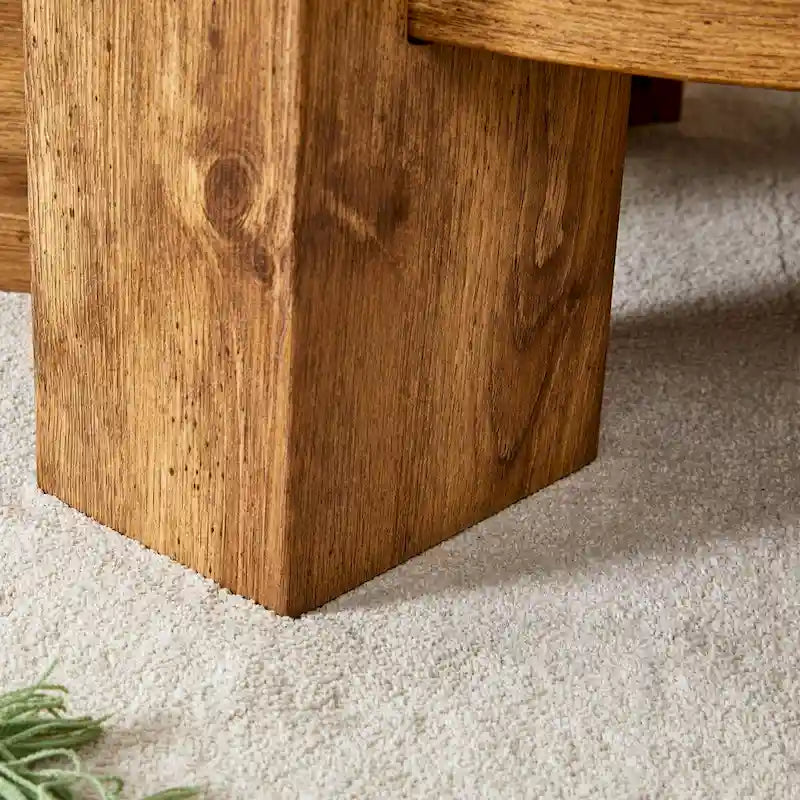 La table basse double plateau détachable, grâce à sa conception détachable, offre une plus grande flexibilité d'utilisation de l'espace.