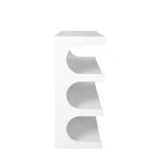 Étagère multifonctionnelle blanche à 4 niveaux faisant également office de table basse, bibliothèque de sol créative et minimaliste, étagères de rangement.