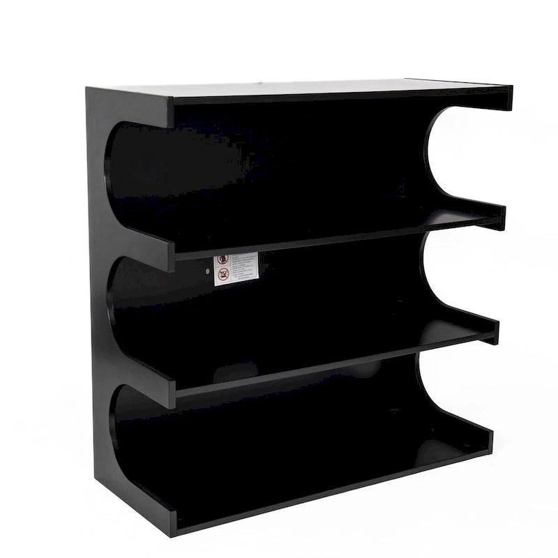 Étagère multifonctionnelle blanche à 4 niveaux faisant également office de table basse, bibliothèque de sol créative et minimaliste, étagères de rangement.