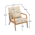 Fauteuil d'appoint moderne en similicuir avec un coussin