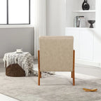 Fauteuil d'appoint moderne en similicuir avec un coussin