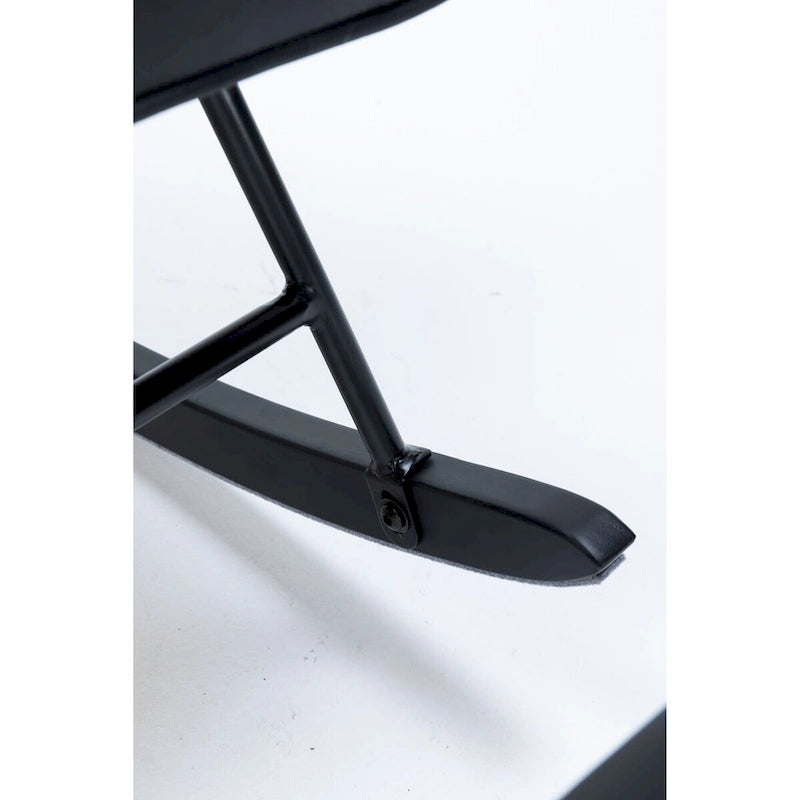 Fauteuil à bascule, fauteuil berçant, fauteuil d'appoint à bascule avec coussin lombaire et repose-pieds pour chambre d'enfant/salon/chambre à coucher