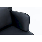 Fauteuil à bascule, fauteuil berçant, fauteuil d'appoint à bascule avec coussin lombaire et repose-pieds pour chambre d'enfant/salon/chambre à coucher