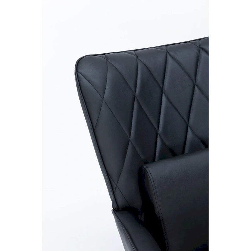 Fauteuil à bascule, fauteuil berçant, fauteuil d'appoint à bascule avec coussin lombaire et repose-pieds pour chambre d'enfant/salon/chambre à coucher
