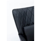 Fauteuil à bascule, fauteuil berçant, fauteuil d'appoint à bascule avec coussin lombaire et repose-pieds pour chambre d'enfant/salon/chambre à coucher