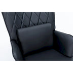 Fauteuil à bascule, fauteuil berçant, fauteuil d'appoint à bascule avec coussin lombaire et repose-pieds pour chambre d'enfant/salon/chambre à coucher