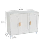Buffet à 3 portes et étagères amovibles