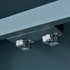 Buffet classique à 4 portes avec rangement ouvert et étagères réglables
