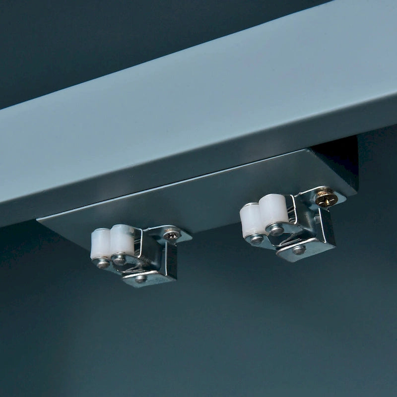 Buffet classique à 4 portes avec rangement ouvert et étagères réglables