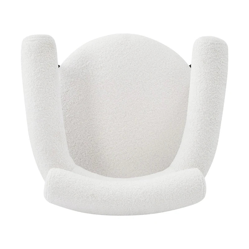 Fauteuils de salle à manger rembourrés avec pieds en métal pour la maison, la cuisine, le salon (lot de 2)