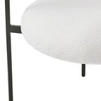 Fauteuils de salle à manger rembourrés avec pieds en métal pour la maison, la cuisine, le salon (lot de 2)