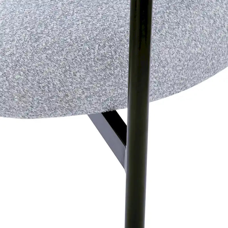 Fauteuils de salle à manger rembourrés avec pieds en métal pour la maison, la cuisine, le salon (lot de 2)