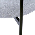 Fauteuils de salle à manger rembourrés avec pieds en métal pour la maison, la cuisine, le salon (lot de 2)