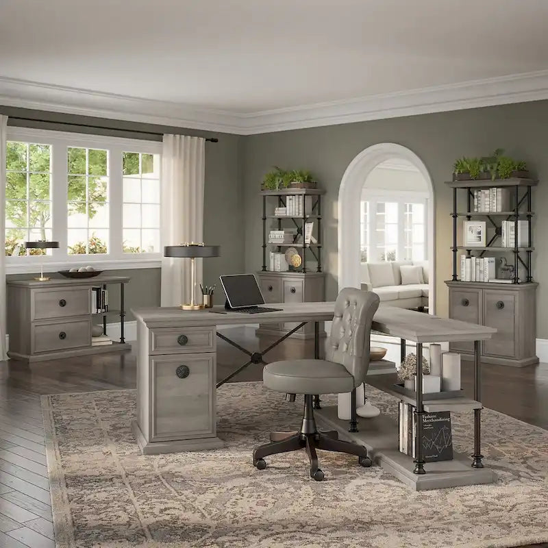 Bureau design Coliseum 60W avec rangement par Bush Furniture