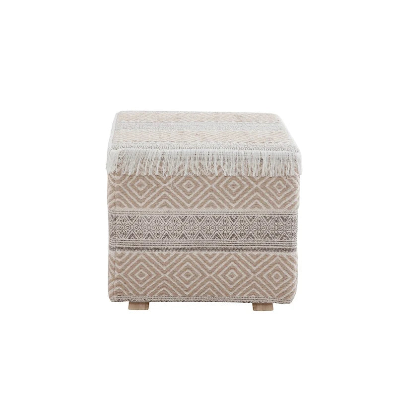 Tabouret ottoman carré rembourré Mazatlan