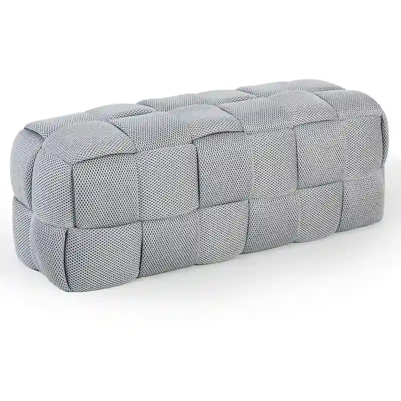 Grand banc ottoman moderne en tissu respirant 3D